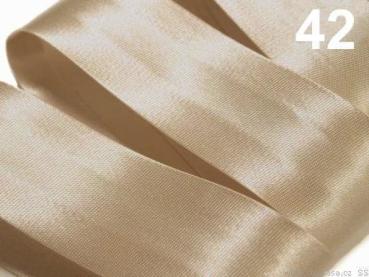Satinband 20 mm gefalzt - Sand